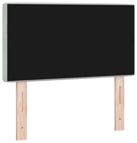 Fejtámla Kristály Gombbal Húzott Világosszürke 80 cm Akszád