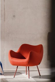 Piros gyapjú fotel RM58 – noo.ma