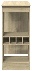 sonoma tölgy szerelt fa bárasztal tárolókkal 90x47,5x103,5 cm
