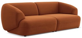 Narancssárga bársony kanapé 232 cm Moana – Makamii