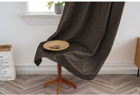 Sötétítő függöny LOOM VELVET 140x250 cm, barna Felfüggesztés: Fém gyűrűk