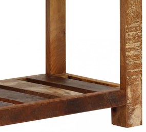tömör újrahasznosított fa tálalószekrény 120 x 30 x 75 cm