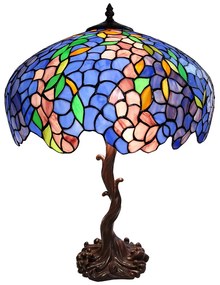 Tiffany asztali lámpa Piros Ø 43x61 cm