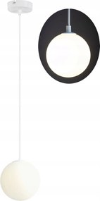 Függő Lámpa Túlnyúló Mennyezeti Csillár Loft Üveg Lámpabúra Gömb 1 Led E27