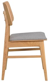 Nagano világosbarna étkezőszék világosszürke ülőrésszel - Rowico