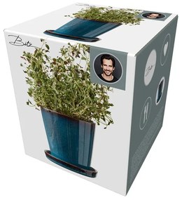 Kőedény kaspó ø 10 cm Gastro Dark Blue/Black – Bitz