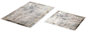 Szürke-barna fürdőszobai kilépő szett 2 db-os 60x100 cm – Foutastic
