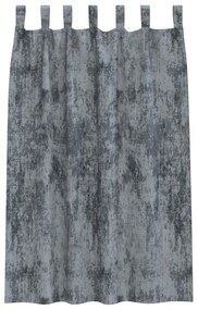 bársonyfuggöny 2 db Gombfüllel Ezüstszürke 175x140 cm