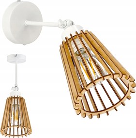 Lámpa fali lámpa E27 fali mozgás loft fa öko