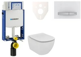 Fali WC szett Geberit befalazáshoz + Ideal Standard Tesi WC 110.302.00.5NF8