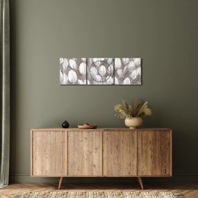 Kép - Strukturált tulipánok (órával) (90x30 cm)