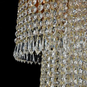 Maytoni glamour klasszikus kristály mennyezeti lámpa cascade antik arany mydia522-cl-12-g
