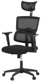 Scaun pivotant de birou de culoare neagră Mecanism pivotant. KA-B1025