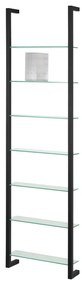 Fekete fém fali polc 46 cm Cubic – Spinder Design