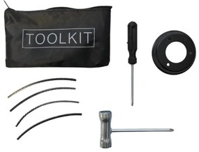 Akkus bozótvágó LCD kijelzővel HAYAMI HA-1041 + 2x akkumulátor + pengék + tartozékok