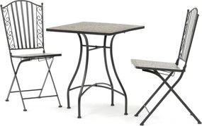 Kerti bútor szett 1+2, fém, kerámia mozaik, US1700 SET