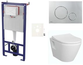 Fali WC szett SAT előtétfalas szereléshez + VitrA Integra WC SIKOSSINTRE71K