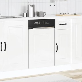 mosogatógép panel Kalmar magasfényű fehér 45x1,5x67 cm
