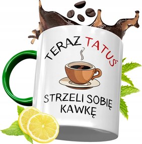 Zöld Bögre Apukának Születésnapi Ajándék fényképes nyomtatással