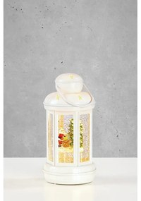 Fehér fénydekoráció karácsonyi mintával ø 10 cm Cosy – Markslöjd