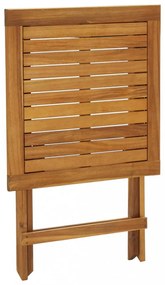 3 darabos összecsukható tömör akácfa bisztrószett párnákkal