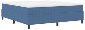 Box Spring Ágy matraccal Kék Super King Velúr Szövet