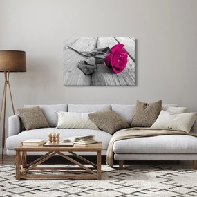 Kép - Rózsaszín rózsa (90x60 cm)
