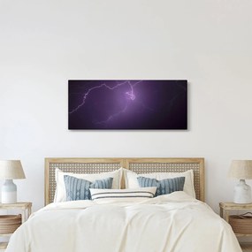 Villámzó égbolt képe (120x50 cm)