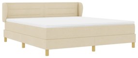 Boxspring Ágy Matracra Krém színben - 180x200 cm Textil