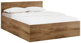 SOFIA ágy 120 x 200 cm, artisan tölgy Ágyrács: Lamellás ágyrács, Matrac: Coco Maxi 20 cm matrac