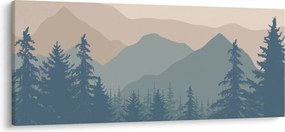Kép - Türkiz hegység N⁰2 (120x50 cm)