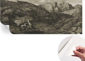 Dekoratív öntapadós fotótapéta Hálószobába Hegyi utazás 250x104 cm