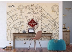 Gyerek fotótapéta Harry Potter Marauders térkép252 x 182 cm, 4 részből álló, 4 részes
