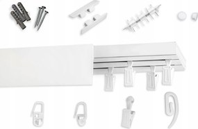 Dupla Pvc mennyezeti sín álcázó mennyezeti függönykarnis 170