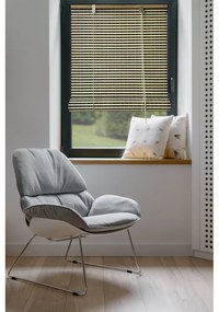 Fekete-natúr színű bambusz roló 200x160 cm Vela – Gardinia