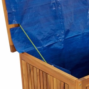 tömör akácfa kerti tárolóláda kerekekkel 113 x 50 x 58 cm