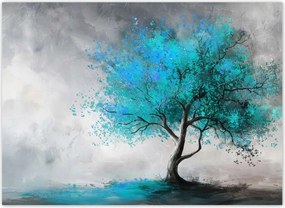 Fotótapéták 254x184 Kék fa Modern Art