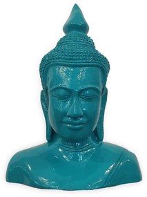 THAI kék Buddha mellszobor