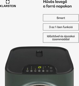 Klarstein Kraftwerk Smart 12K, mobil klíma, 12 000 BTU, irányítás alkalmazás által, antracit