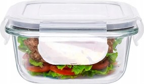 Légmentesen záródó üveg ételtároló Altom Design Fresh szögletes 1,1 l