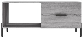 vidaXL szürke sonoma színű szerelt fa dohányzóasztal 90 x 50 x 40 cm