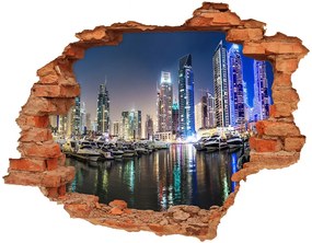 3d-s lyuk vizuális effektusok matrica Dubai éjjel nd-c-56151340