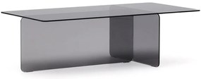 Szürke üveg dohányzóasztal 60x120 cm Zaren – Kave Home
