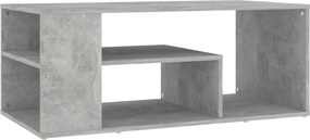 vidaXL betonszürke szerelt fa dohányzóasztal 100 x 50 x 40 cm