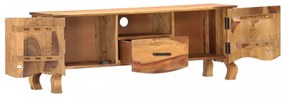 tömör fa TV-szekrény 115 x 30 x 42 cm
