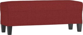 vidaXL bordó szövet pad 100 x 35 x 41 cm