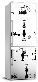 Hűtőre ragasztható matrica Macskák FridgeStick-70x190-f-83171265