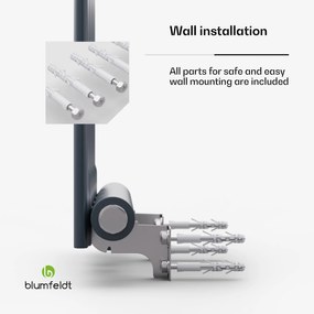 Blumfeldt Ontario, radiátor, 120 x 30, 1/2" csatlakozó, falra szerelhető, 733 W