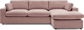 Rózsaszín sarokkanapé Belair – Bobochic Paris