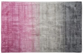 Szürke és rózsaszín szőnyeg 140 x 200 cm ERCIS Beliani